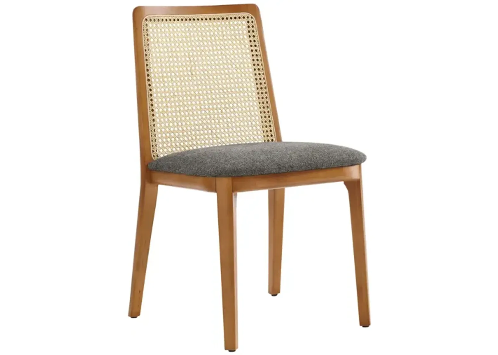 Monarch Wood and Rattan Dining Side Chair