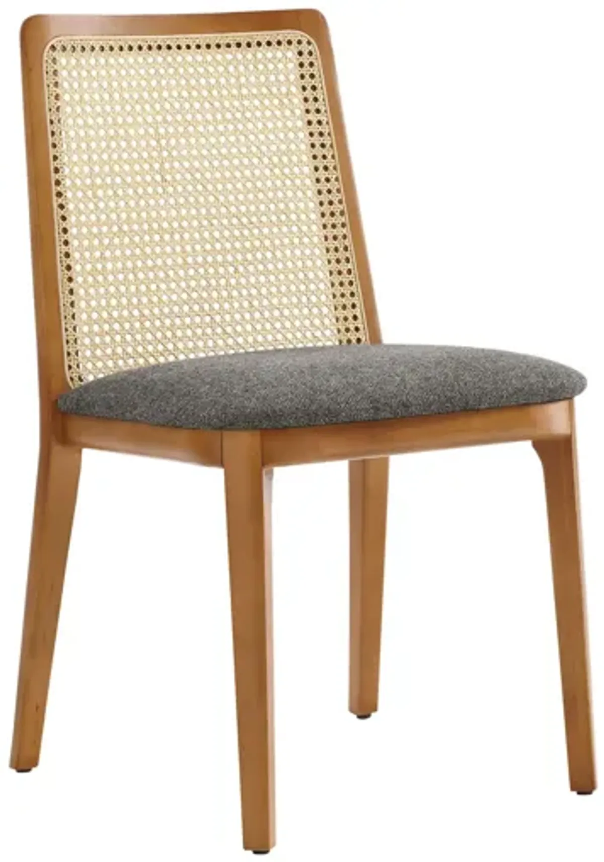 Monarch Wood and Rattan Dining Side Chair