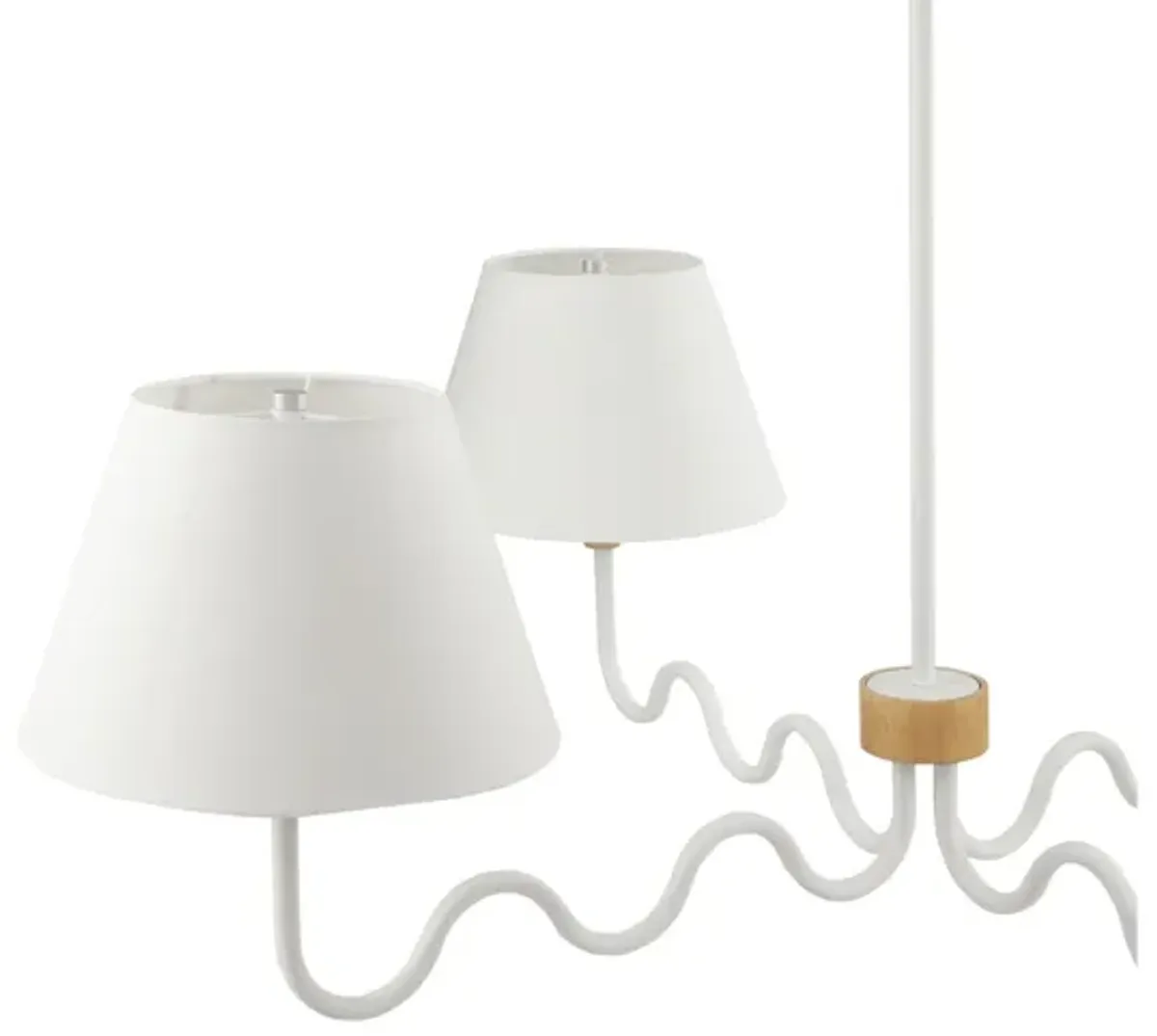 Sunlit Squiggle 4-Arm Pendant Light