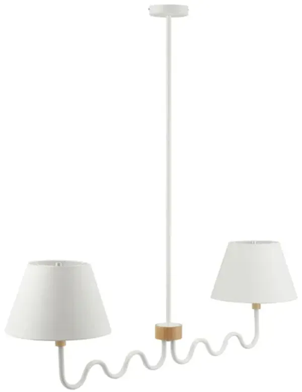 Sunlit Squiggle 2-Arm Pendant Light