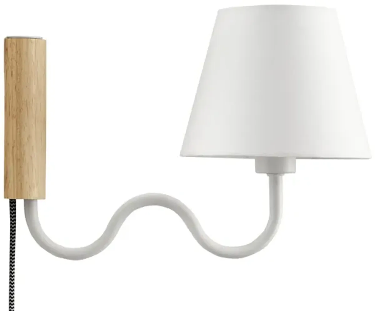 Sunlit Squiggle Arm Wall Sconce