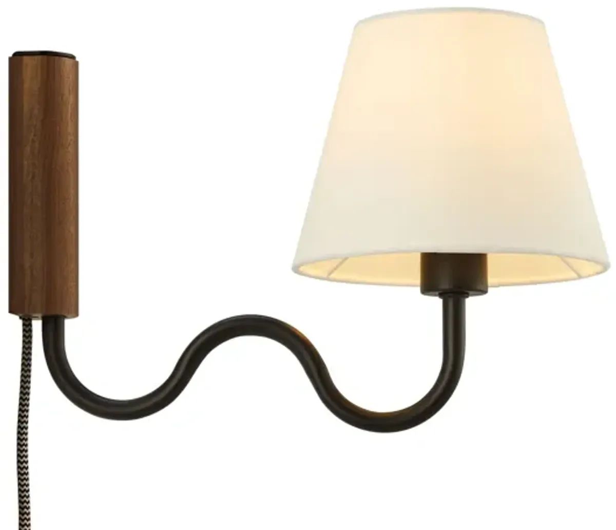 Sunlit Squiggle Arm Wall Sconce