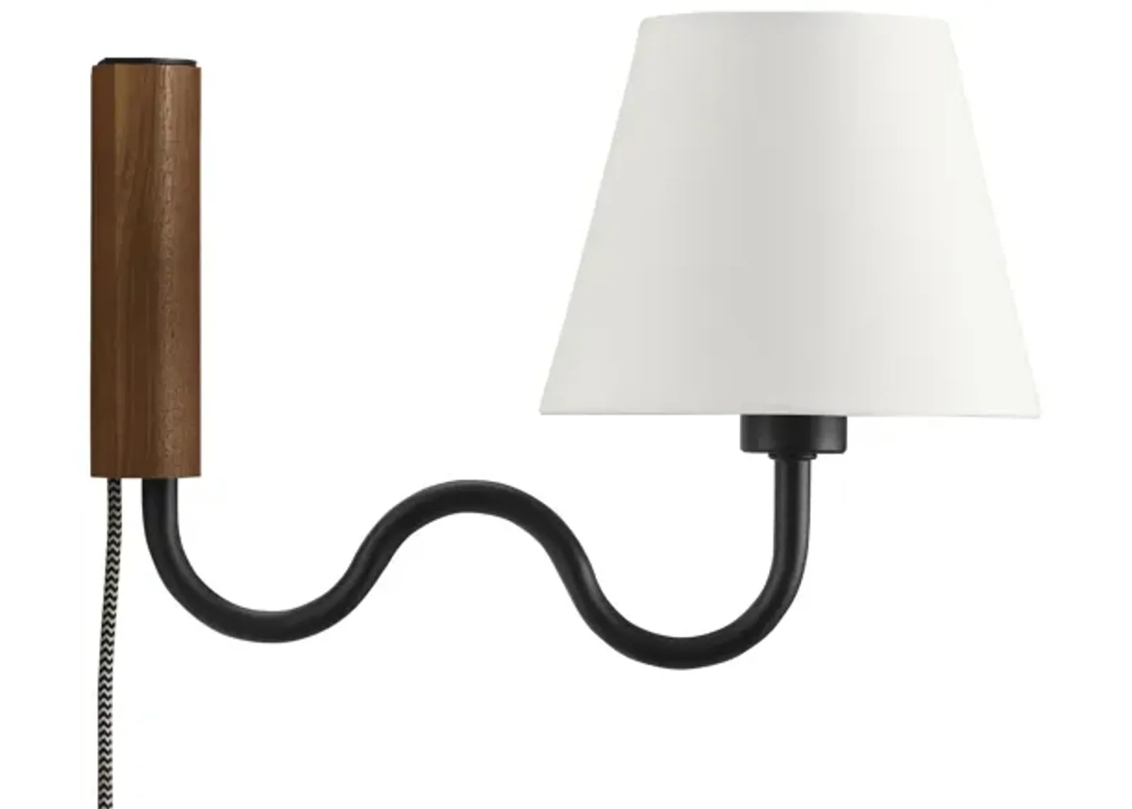 Sunlit Squiggle Arm Wall Sconce