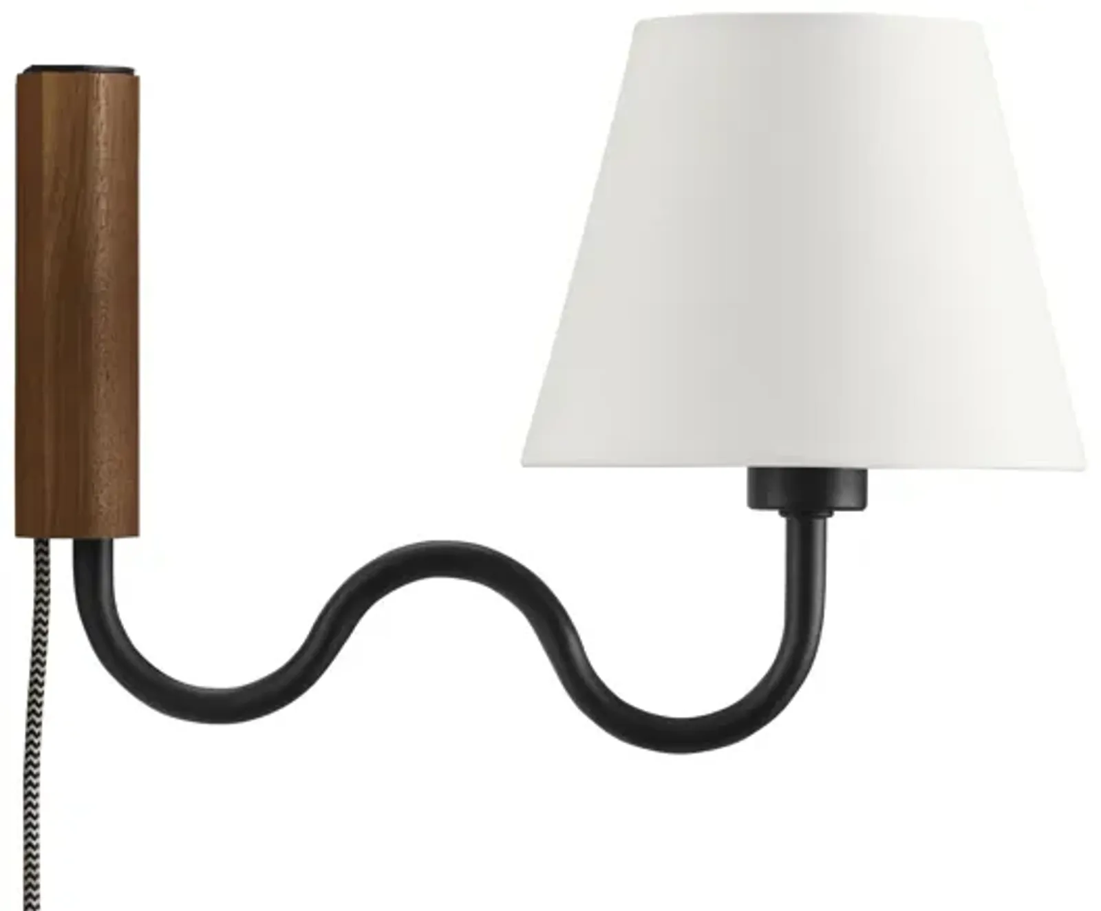 Sunlit Squiggle Arm Wall Sconce