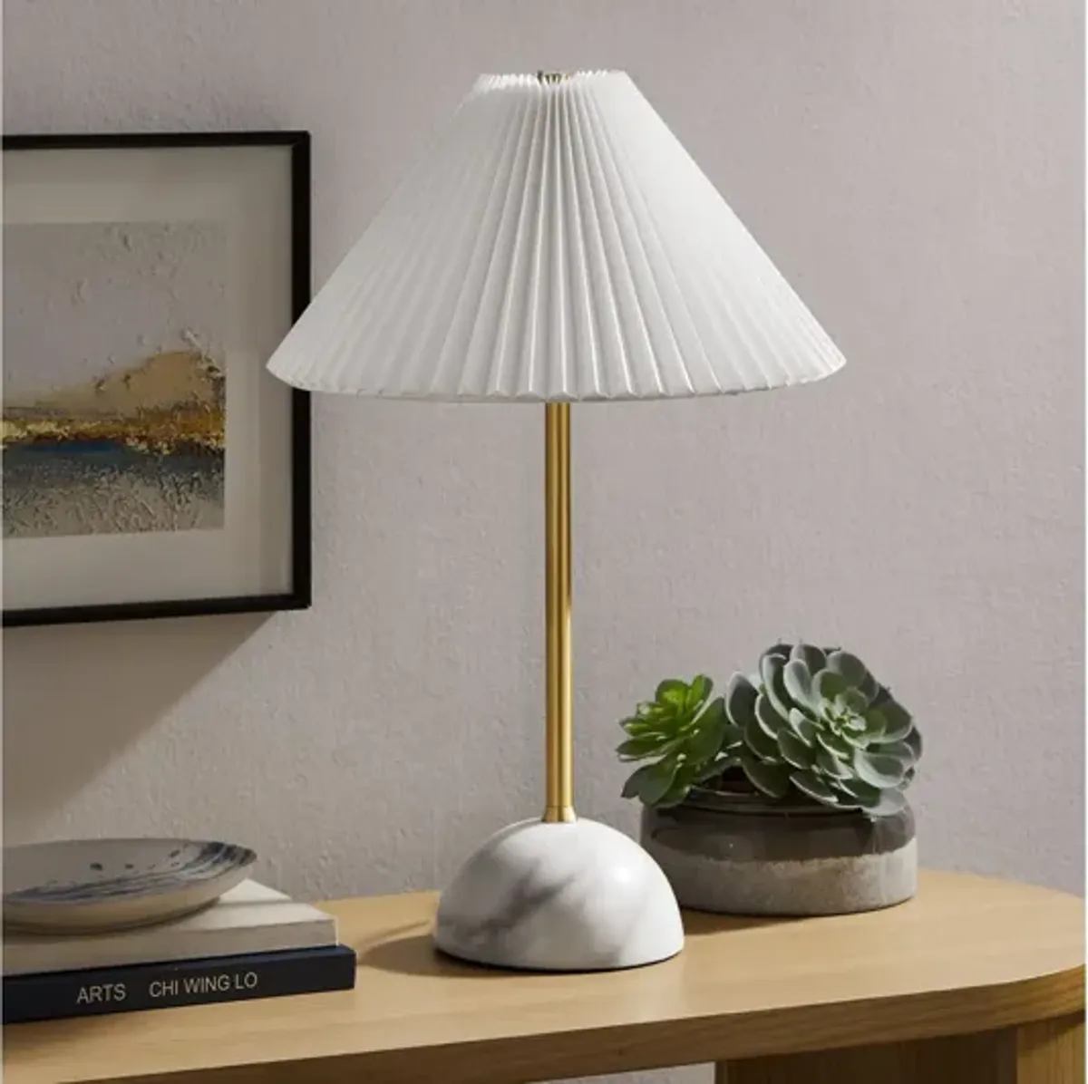 Illusion Marble Dome Table Lamp