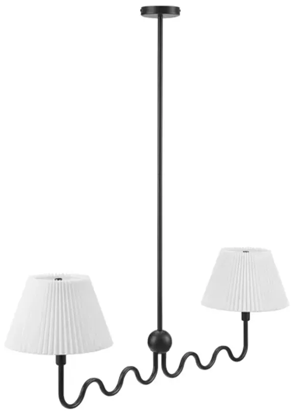 Wave Squiggle 2-Arm Pendant Light
