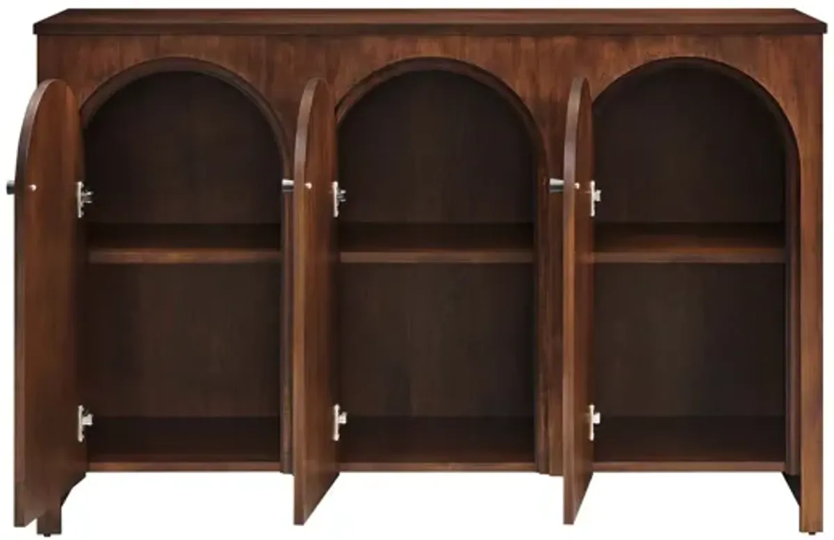 Appia 3-Door Arched Door Sideboard Storage Cabinet