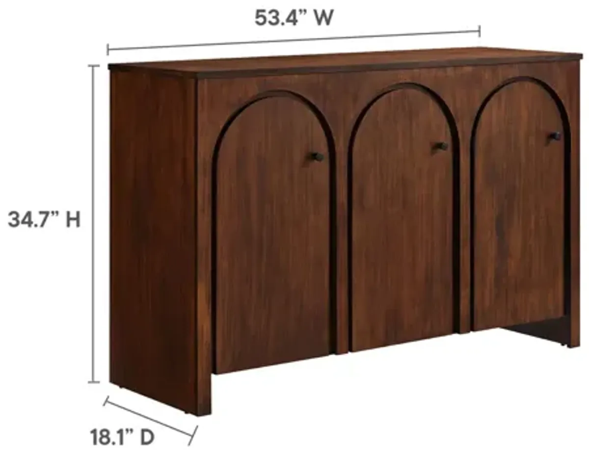 Appia 3-Door Arched Door Sideboard Storage Cabinet