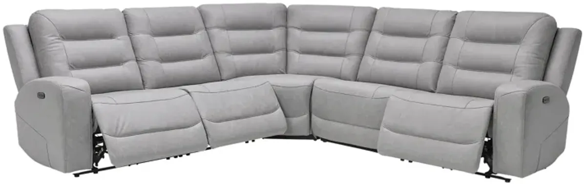 Echo 5-Piece Dual Power Reclining Sectional with Bluetooth Speaker