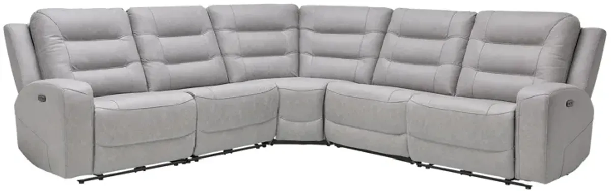 Echo 5-Piece Dual Power Reclining Sectional with Bluetooth Speaker