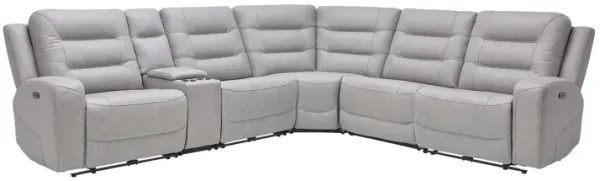 Echo 6-Piece Dual Power Reclining Sectional with Bluetooth Speaker
