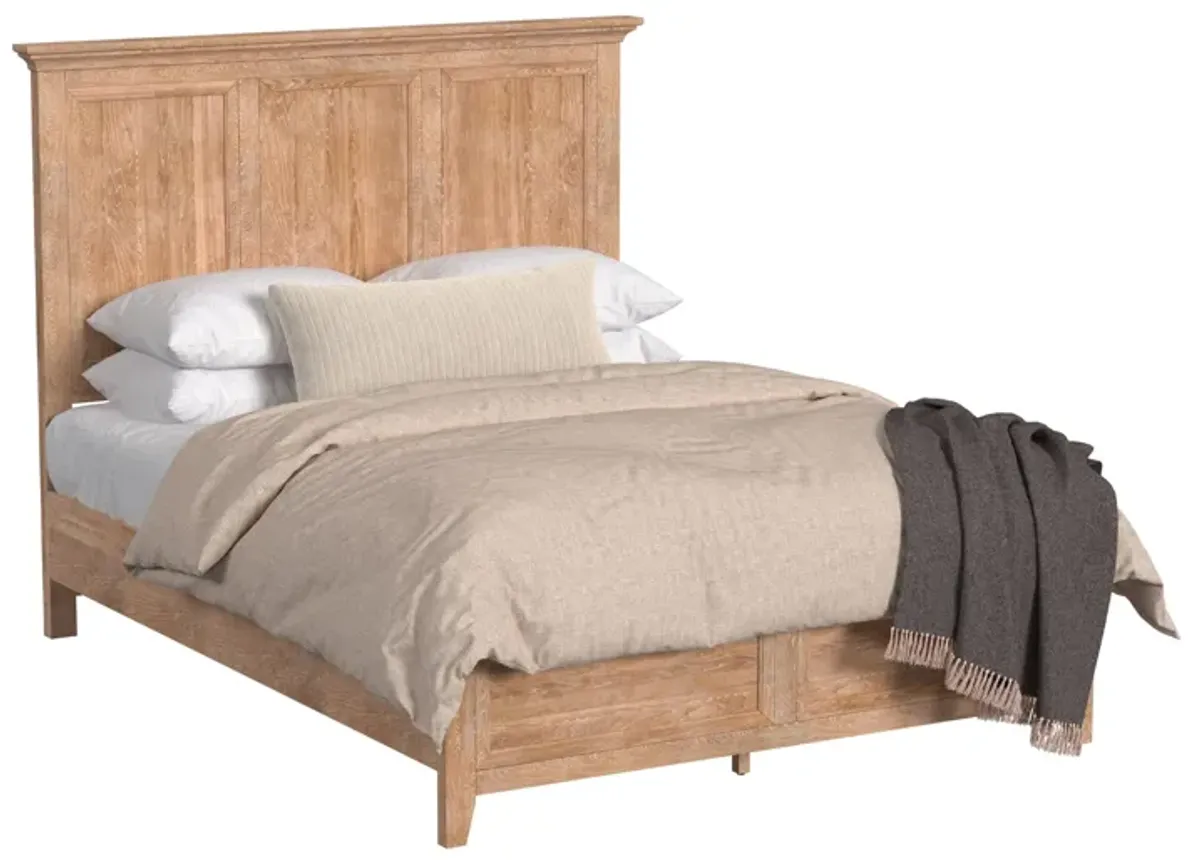 San Mateo Natural Queen Panel Bed
