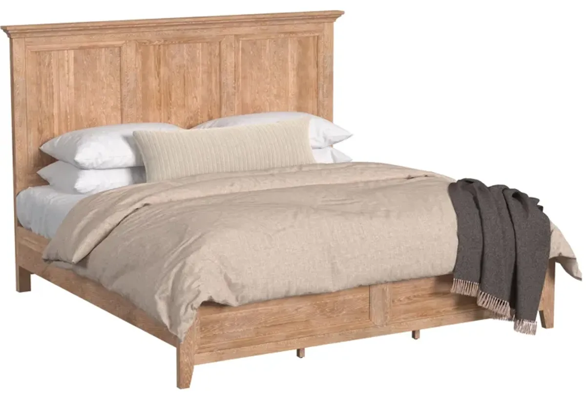 San Mateo Natural King Panel Bed