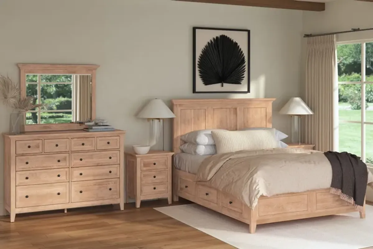 San Mateo 5-Piece Natural Queen Storage Bedroom Set