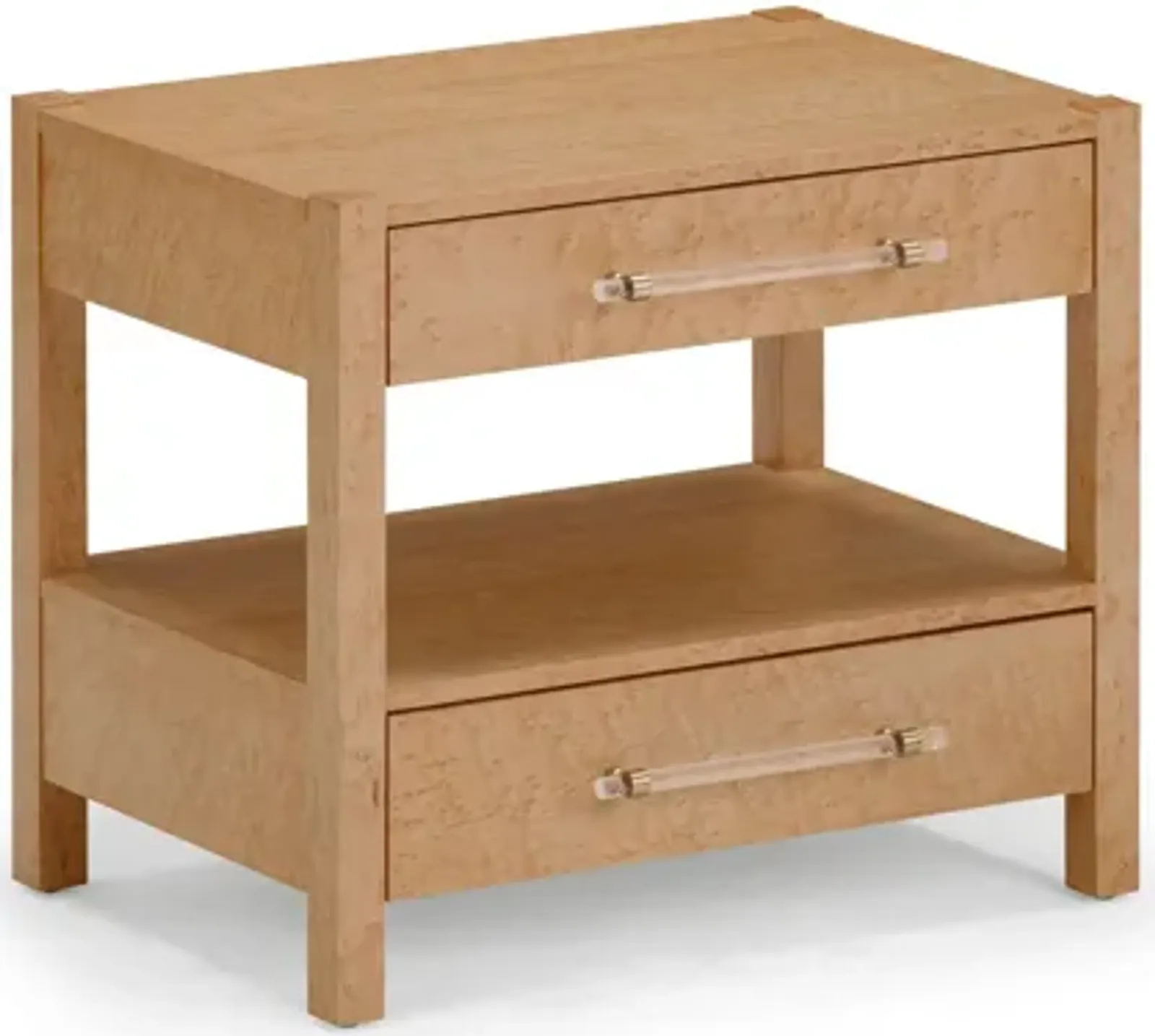 Brandyss Birdseye Maple 2-Drawer Nightstand