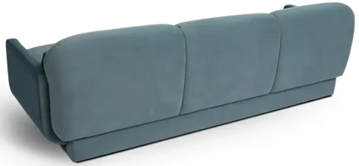 Azalea Powder Blue Velvet Sofa