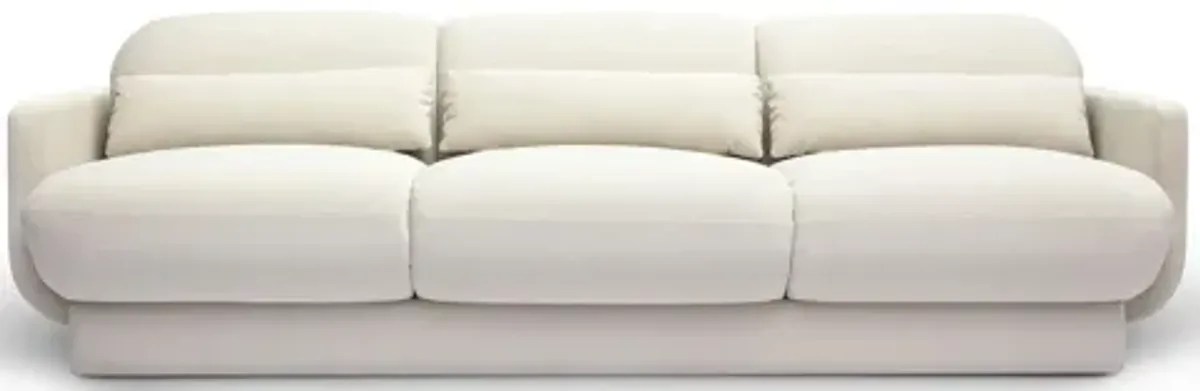 Azalea Cream Velvet Sofa