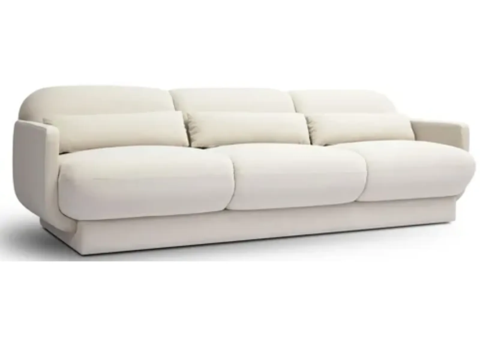 Azalea Cream Velvet Sofa