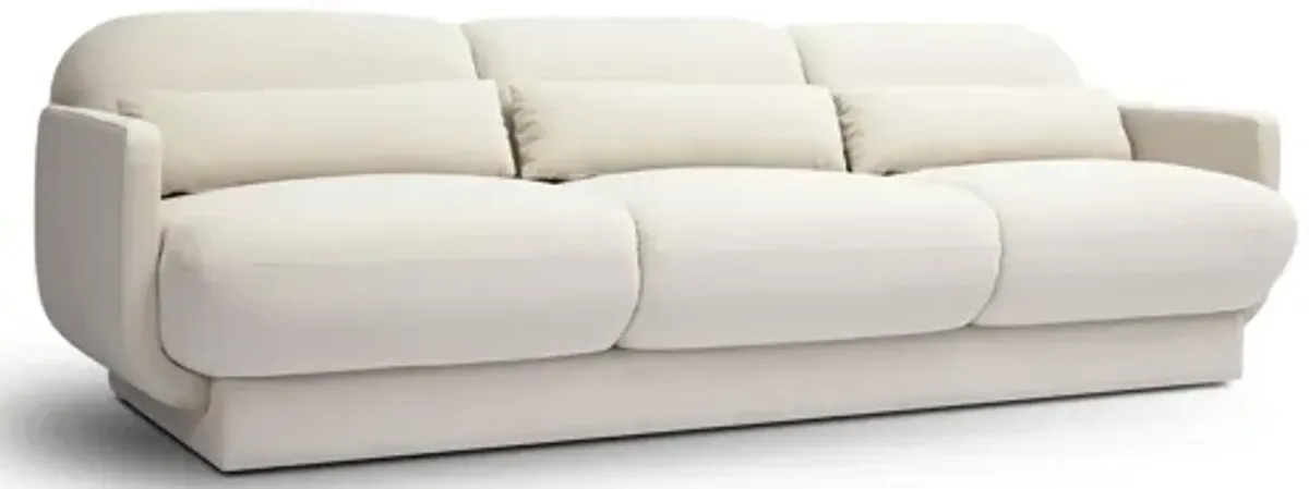 Azalea Cream Velvet Sofa