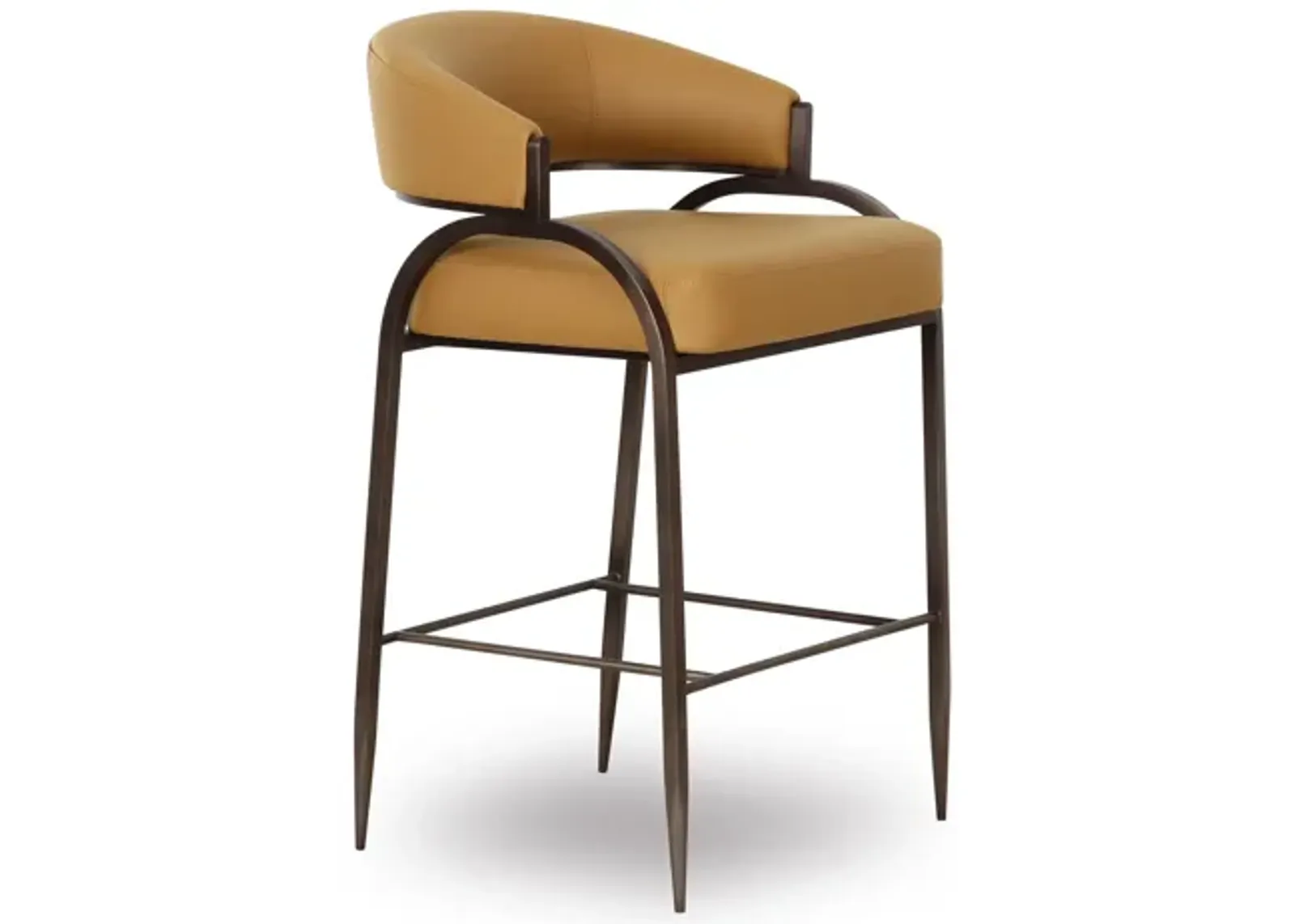 Tatum Tan Performance Vegan Leather Counter Stool