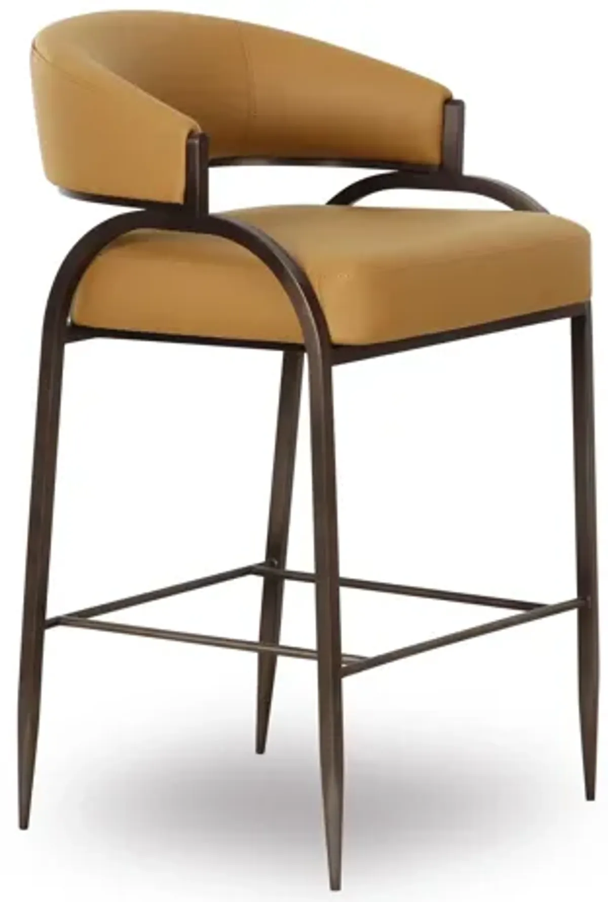 Tatum Tan Performance Vegan Leather Counter Stool