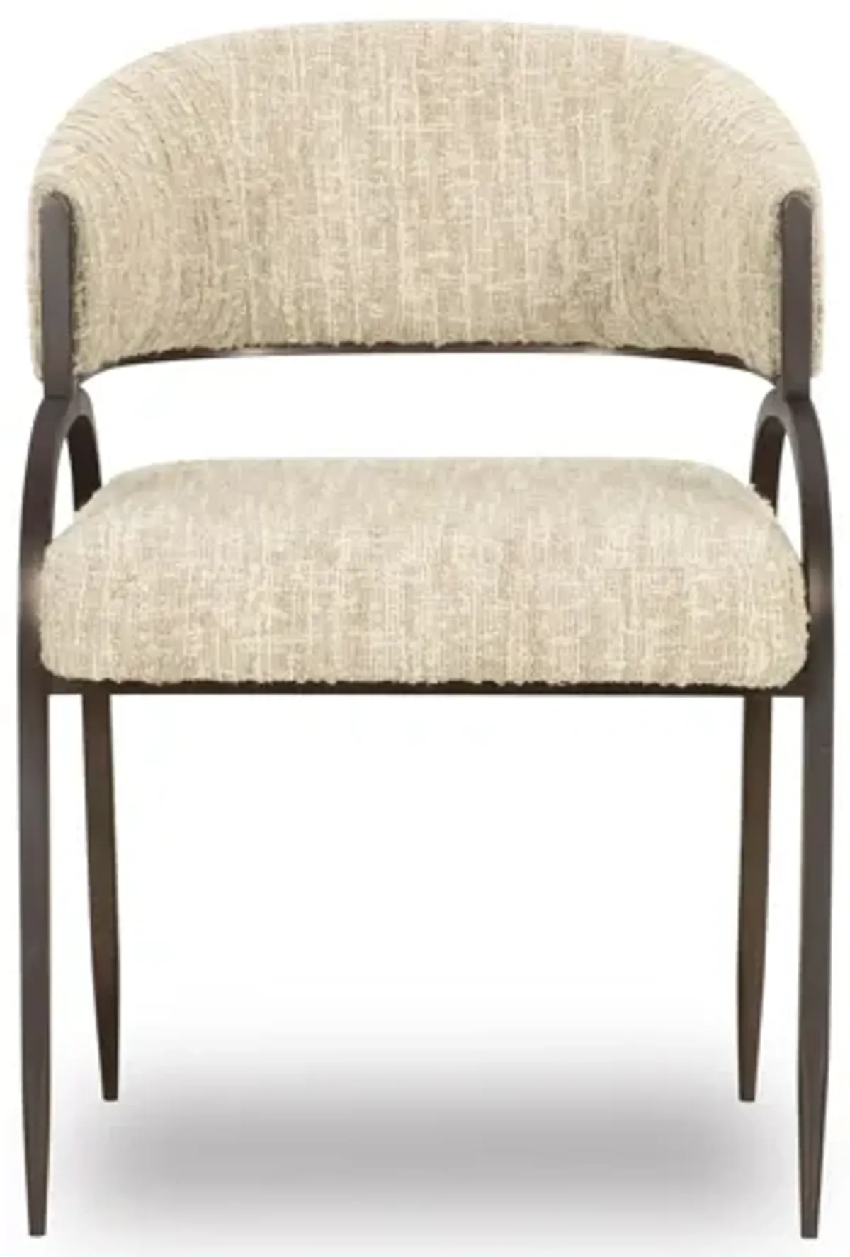 Tatum Cream Textured Performance Boucle Dining Chair
