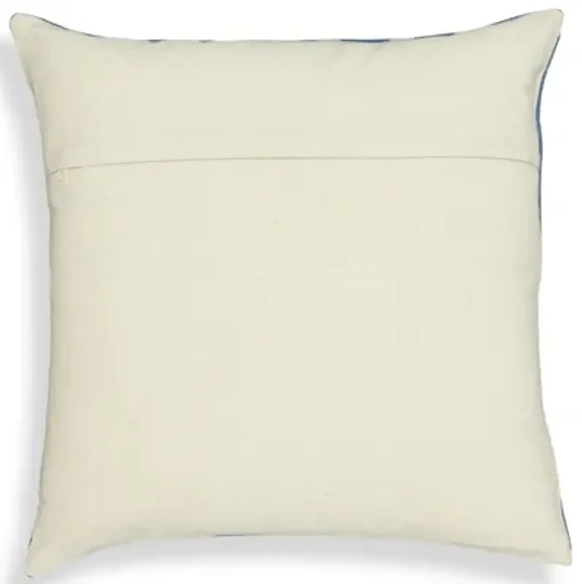 Indigo Dots Cotton 20" Square Accent Pillow