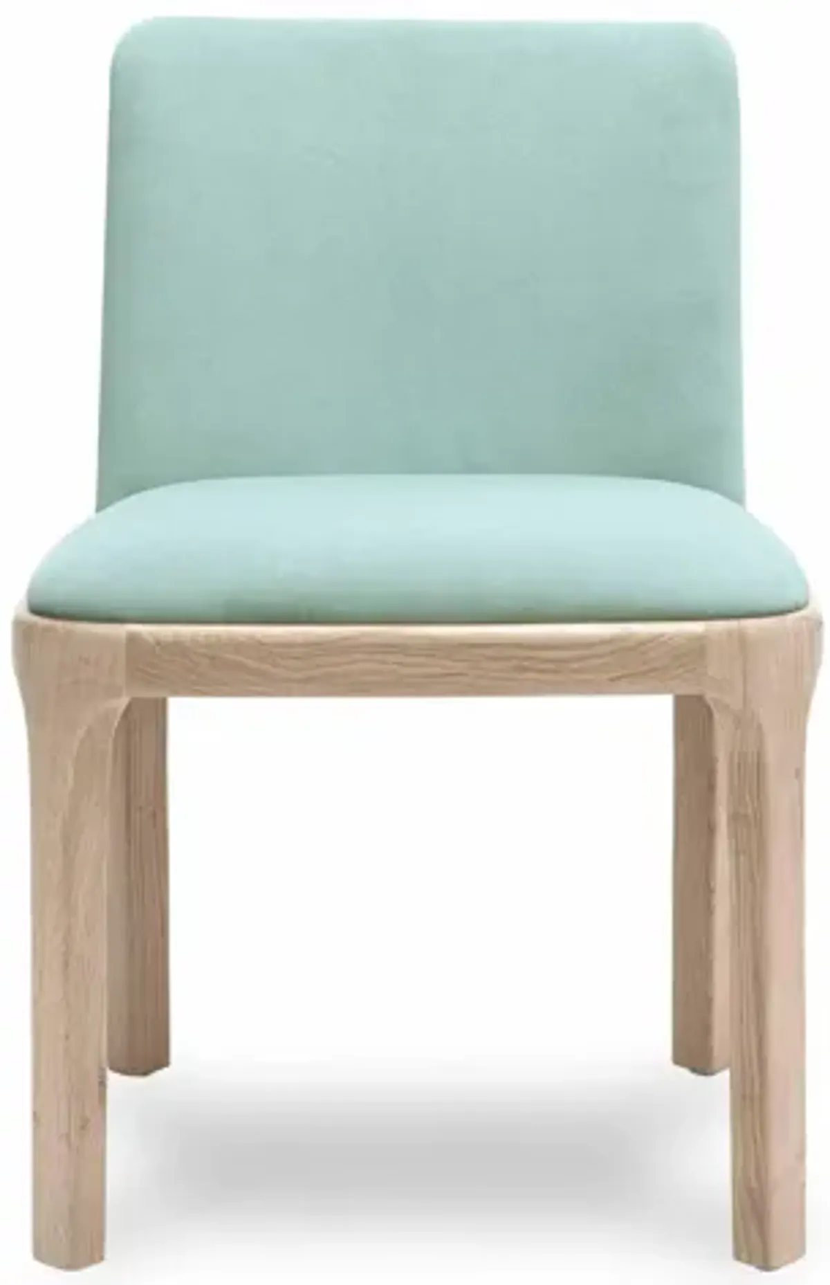 Rebecca Light Blue Performance Velvet Dining Chair