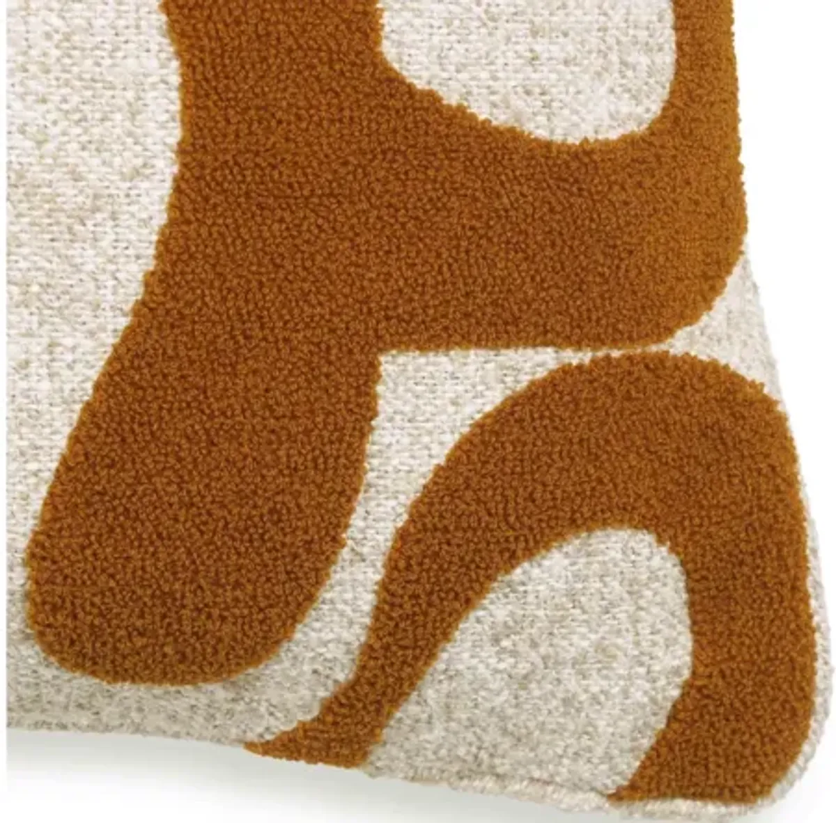 Bonney Rust Orange Boucle Accent Cushion