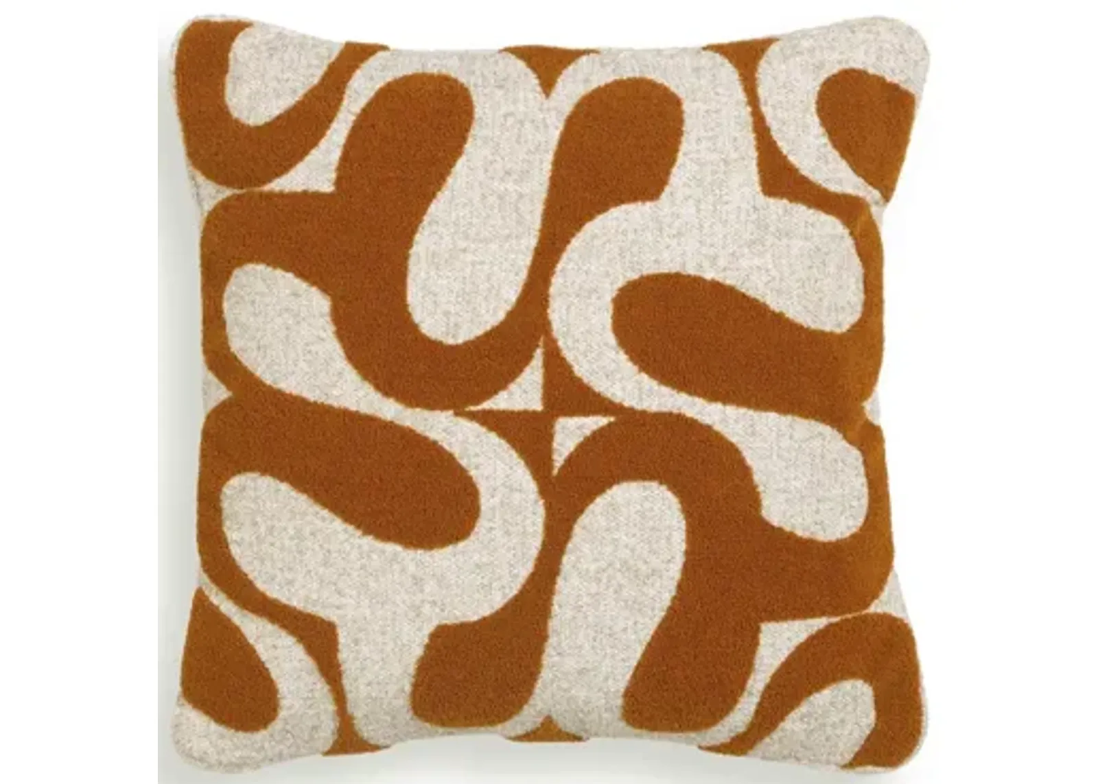 Bonney Rust Orange Boucle Accent Cushion