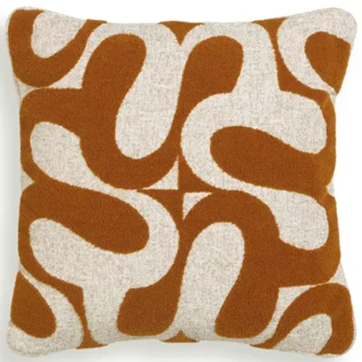 Bonney Rust Orange Boucle Accent Cushion