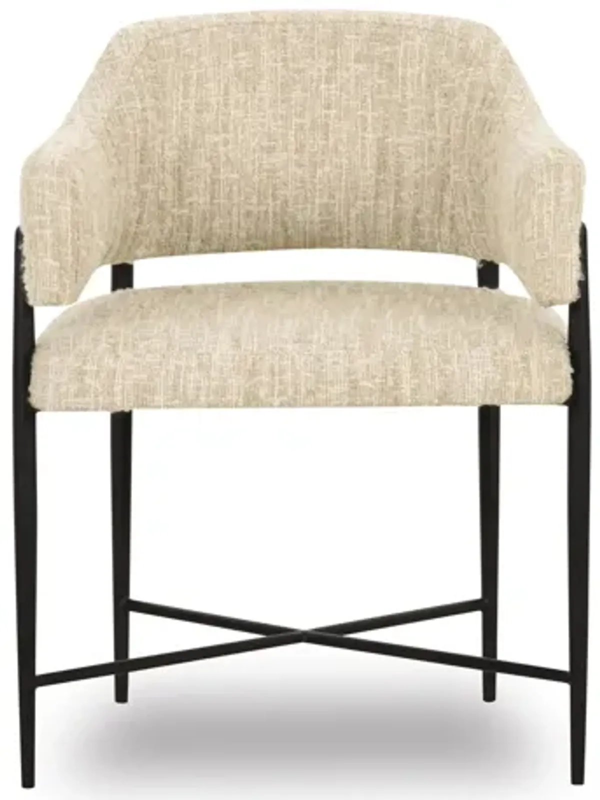 Sezanne Cream Textured Performance Boucle Dining Chair