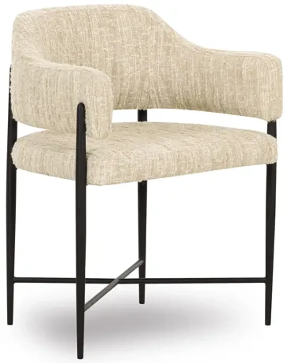 Sezanne Cream Textured Performance Boucle Dining Chair