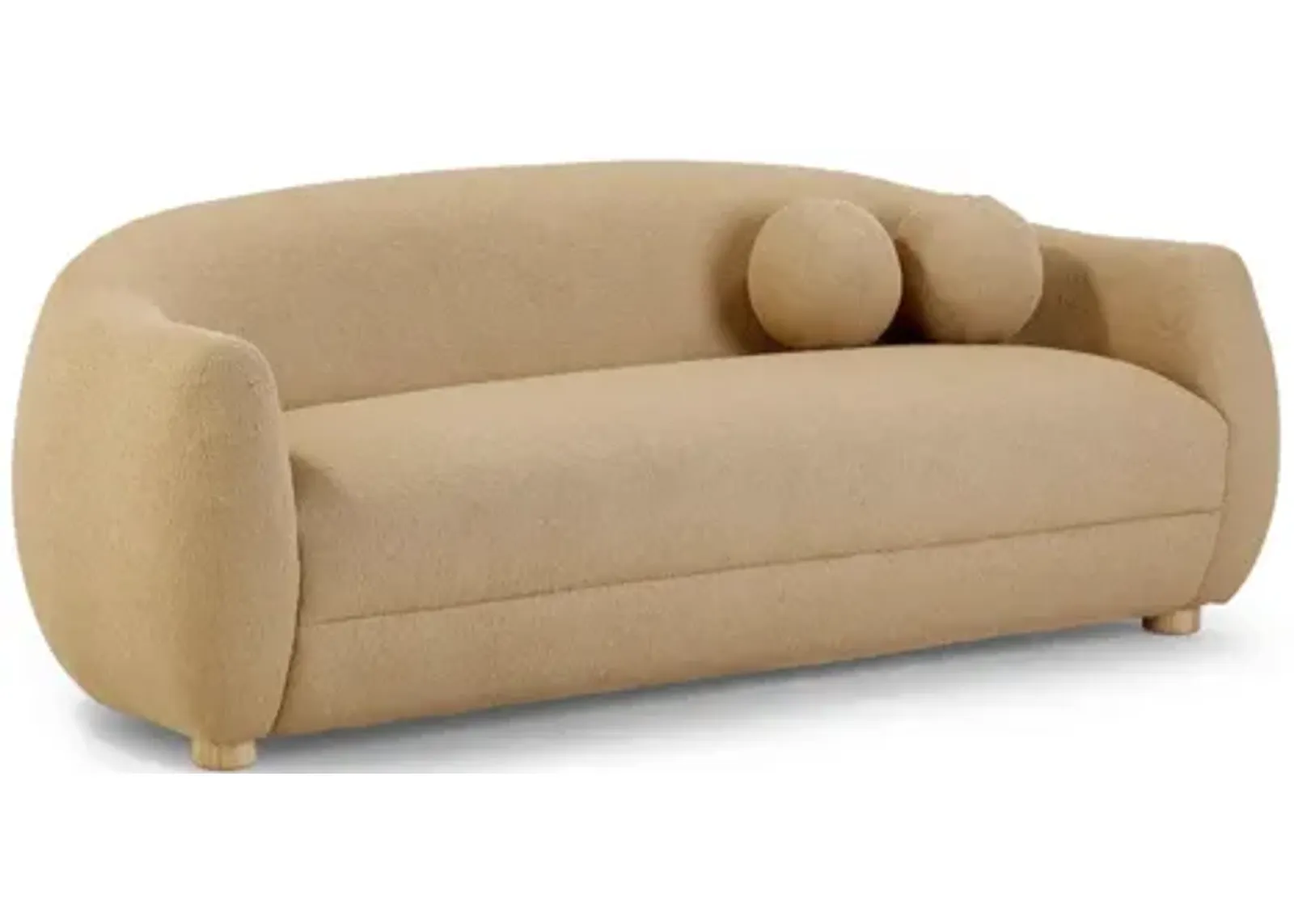 Judy Honey Boucle Sofa