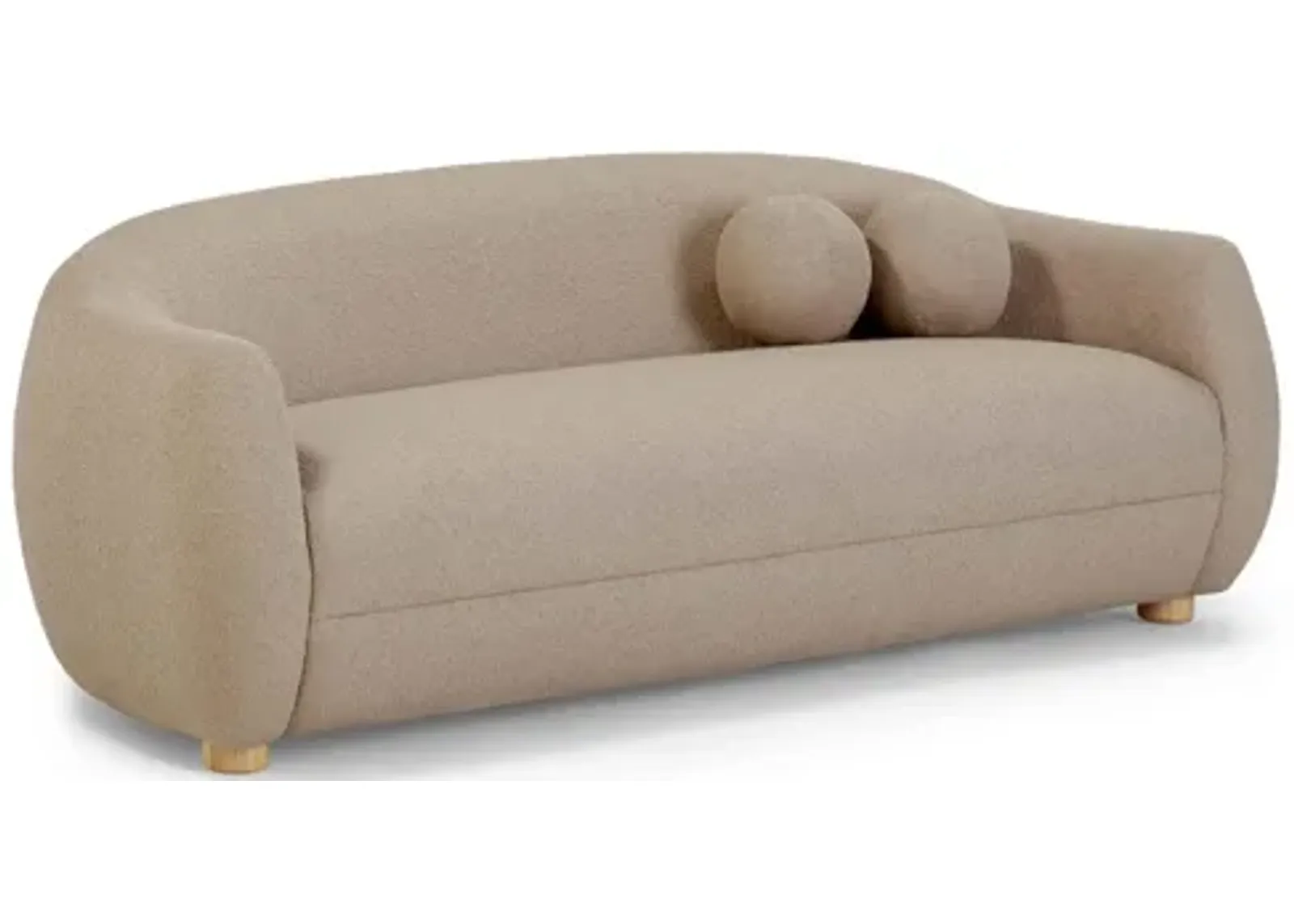 Judy Light Brown Boucle Sofa