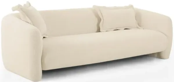 Lou Sandstone Textured Fabric Sofa