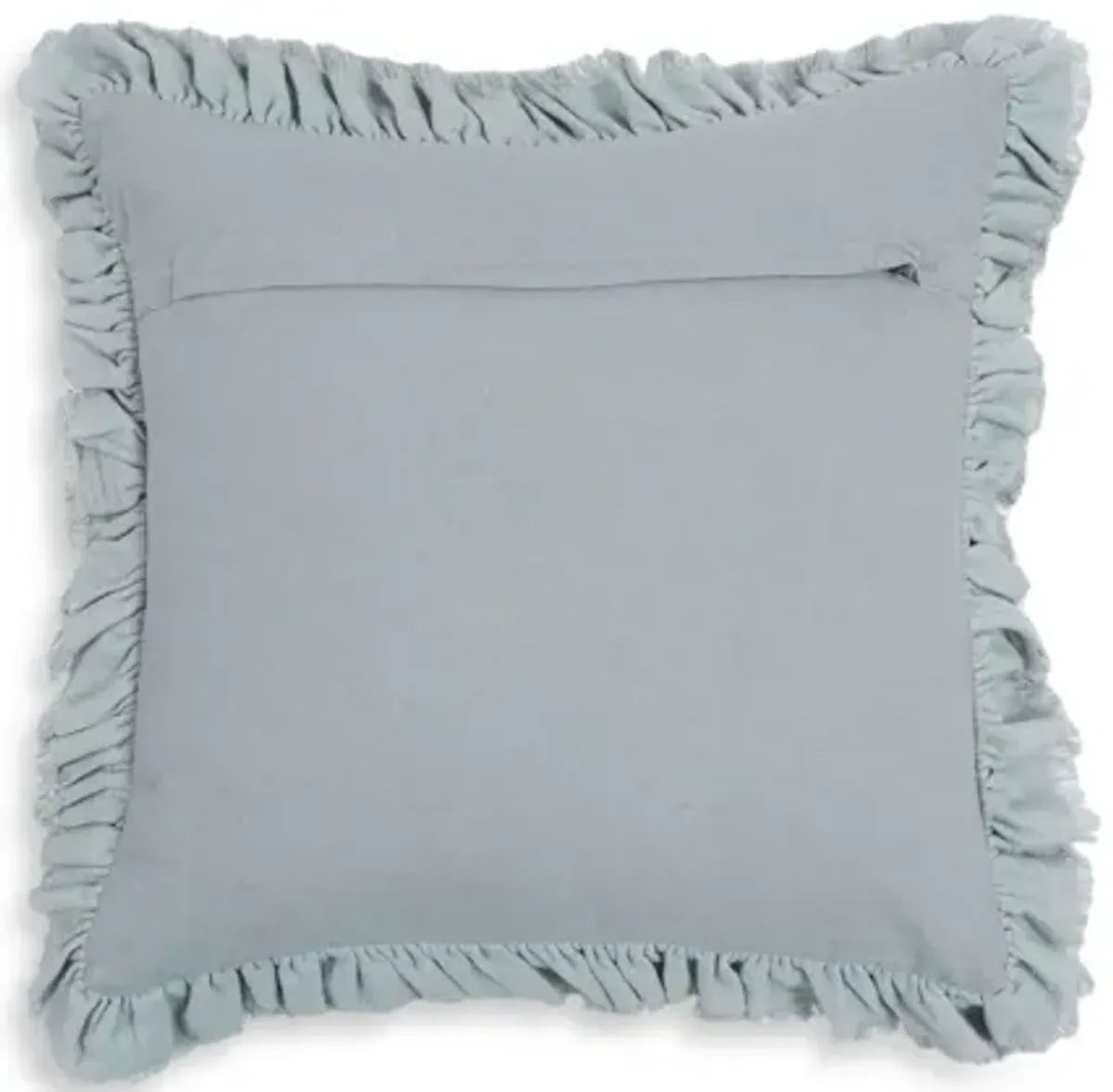 Alessia Distressed Blue Velvet Pillow
