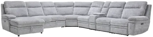 Colt 7-Piece Dual Power Reclining Sleeper Sectional with Left Arm Facing Chaise