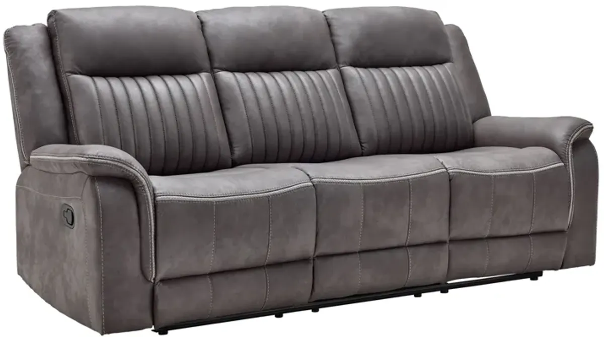 Tyson Grey Reclining Sofa