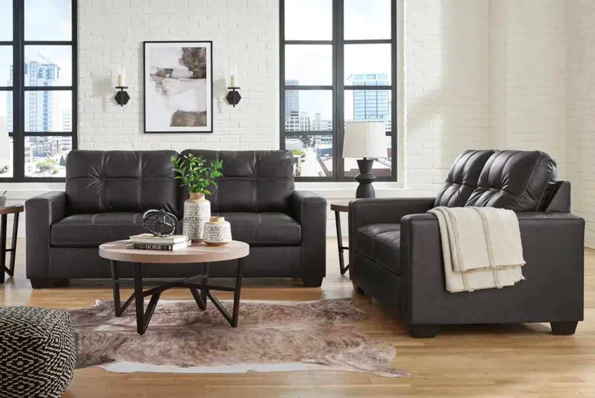 Henry Black Loveseat