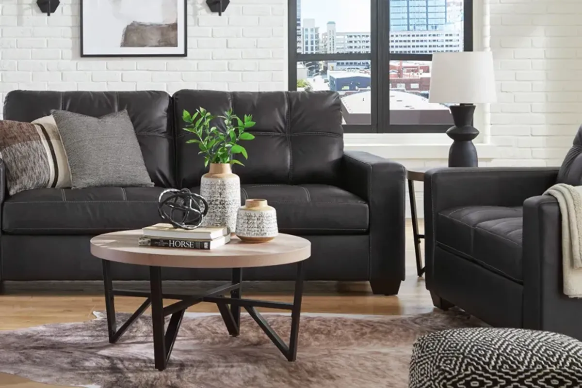 Henry Black Loveseat