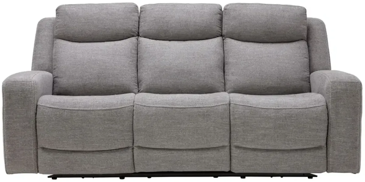Summit Grey Dual Power Reclining Sofa