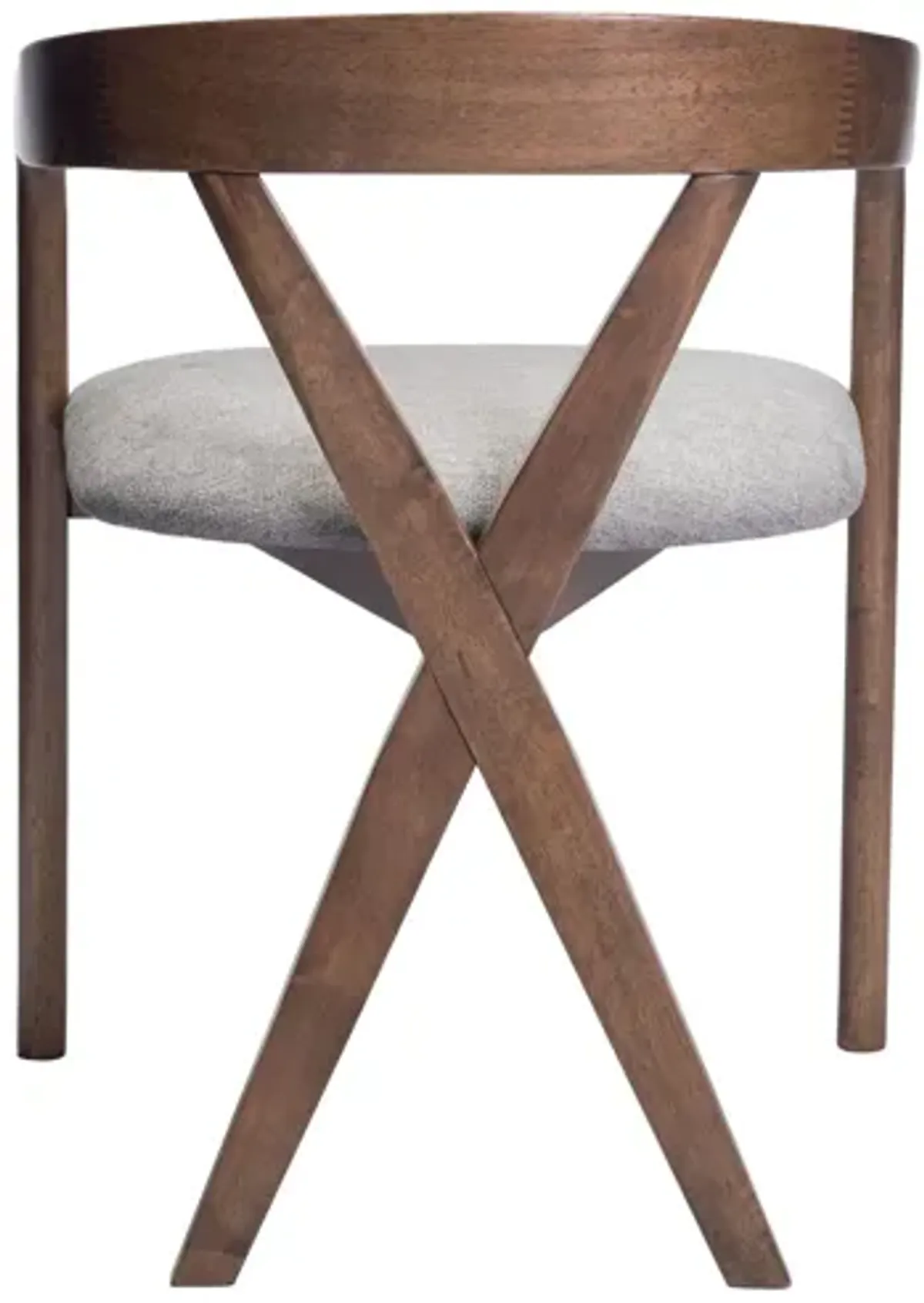 Cairo Dining Chair Dove Gray & Walnut