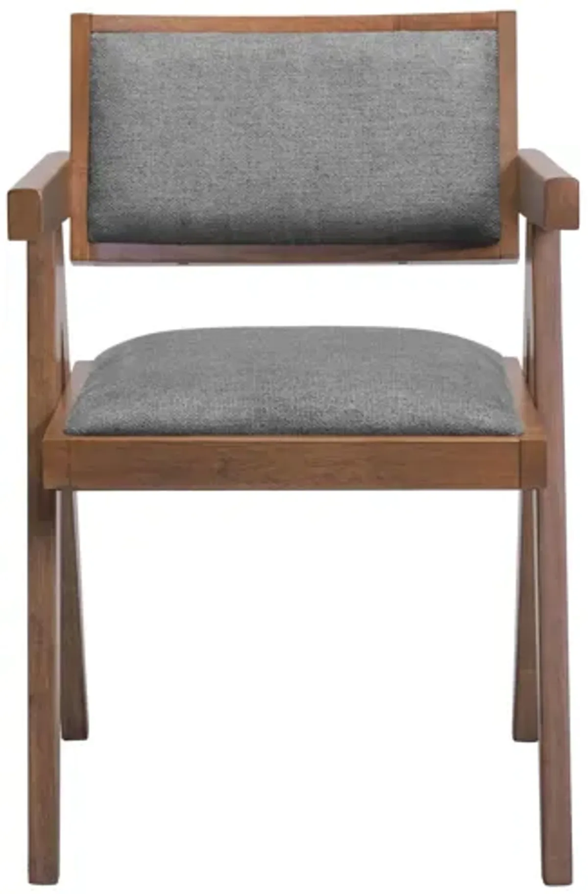 Delhi Dining Chair (Set of 2) Gray & Walnut