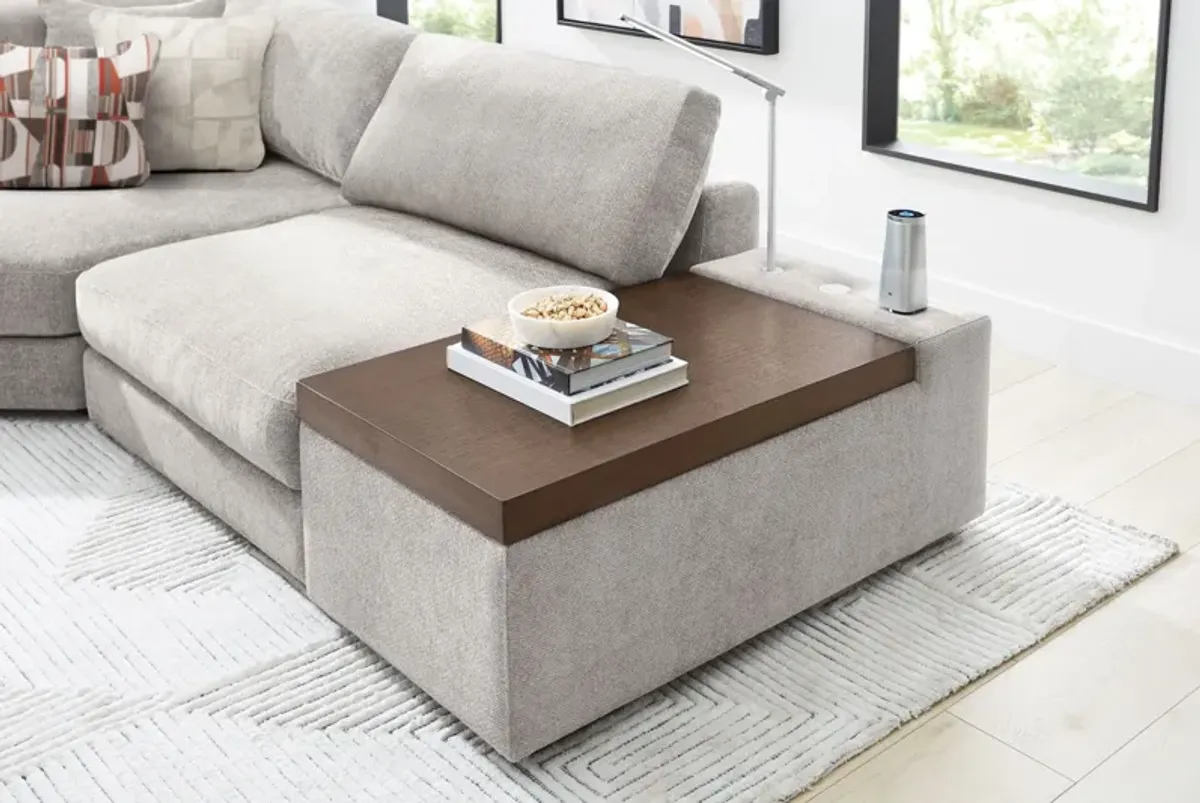 ModularThree Grey Wood Top Media Console