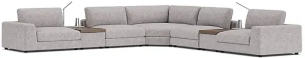 ModularThree Grey 7-Piece Sectional with 2 Media Consoles