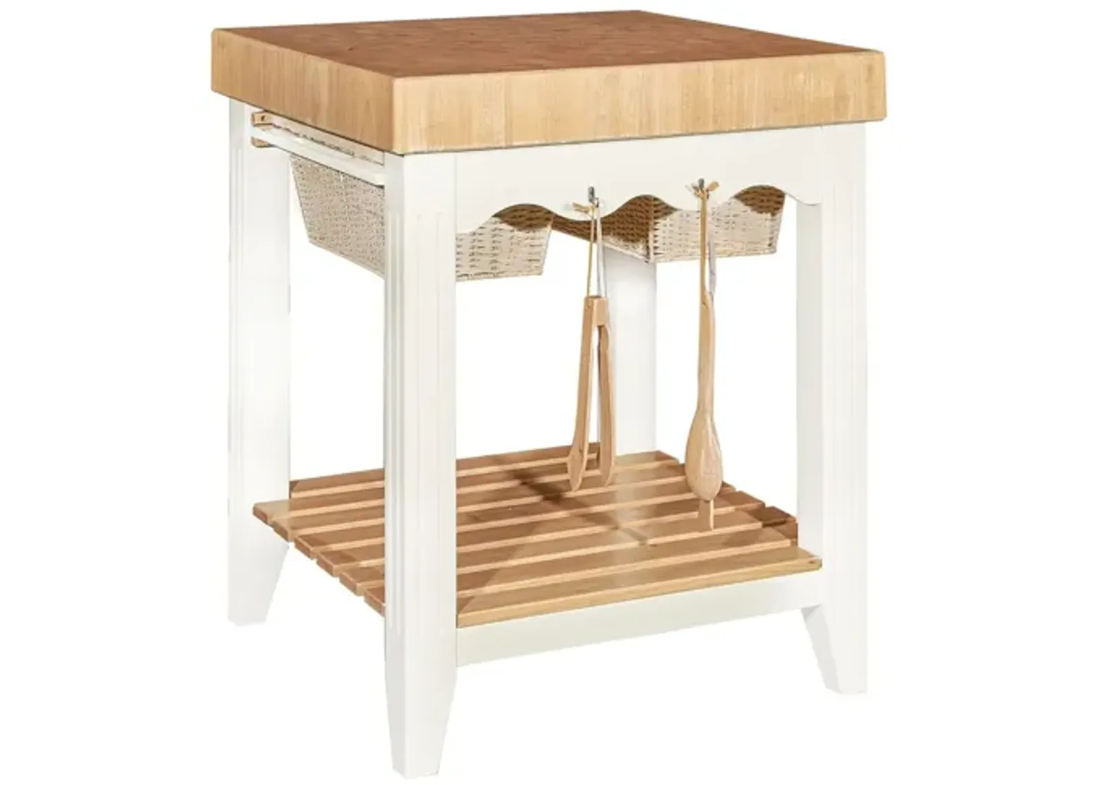 Kolton White Kitchen Island