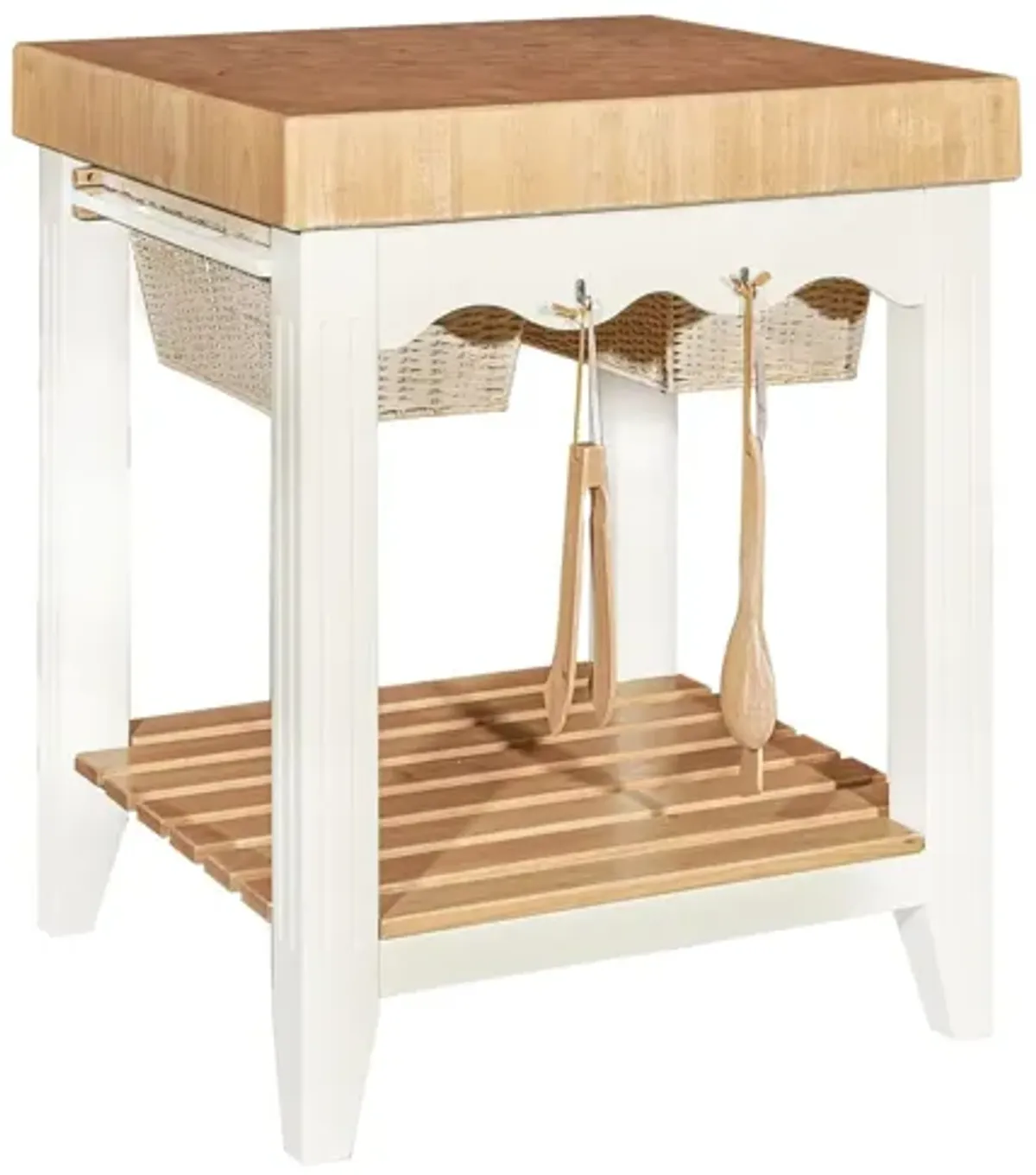 Kolton White Kitchen Island