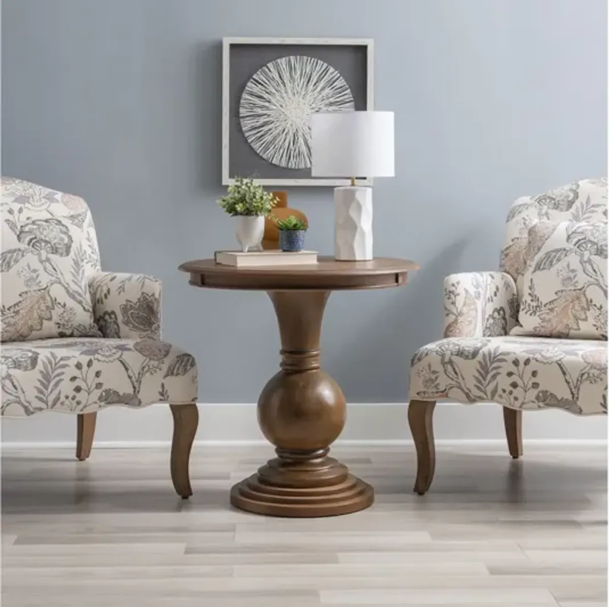 Amelia Natural Accent Table Round