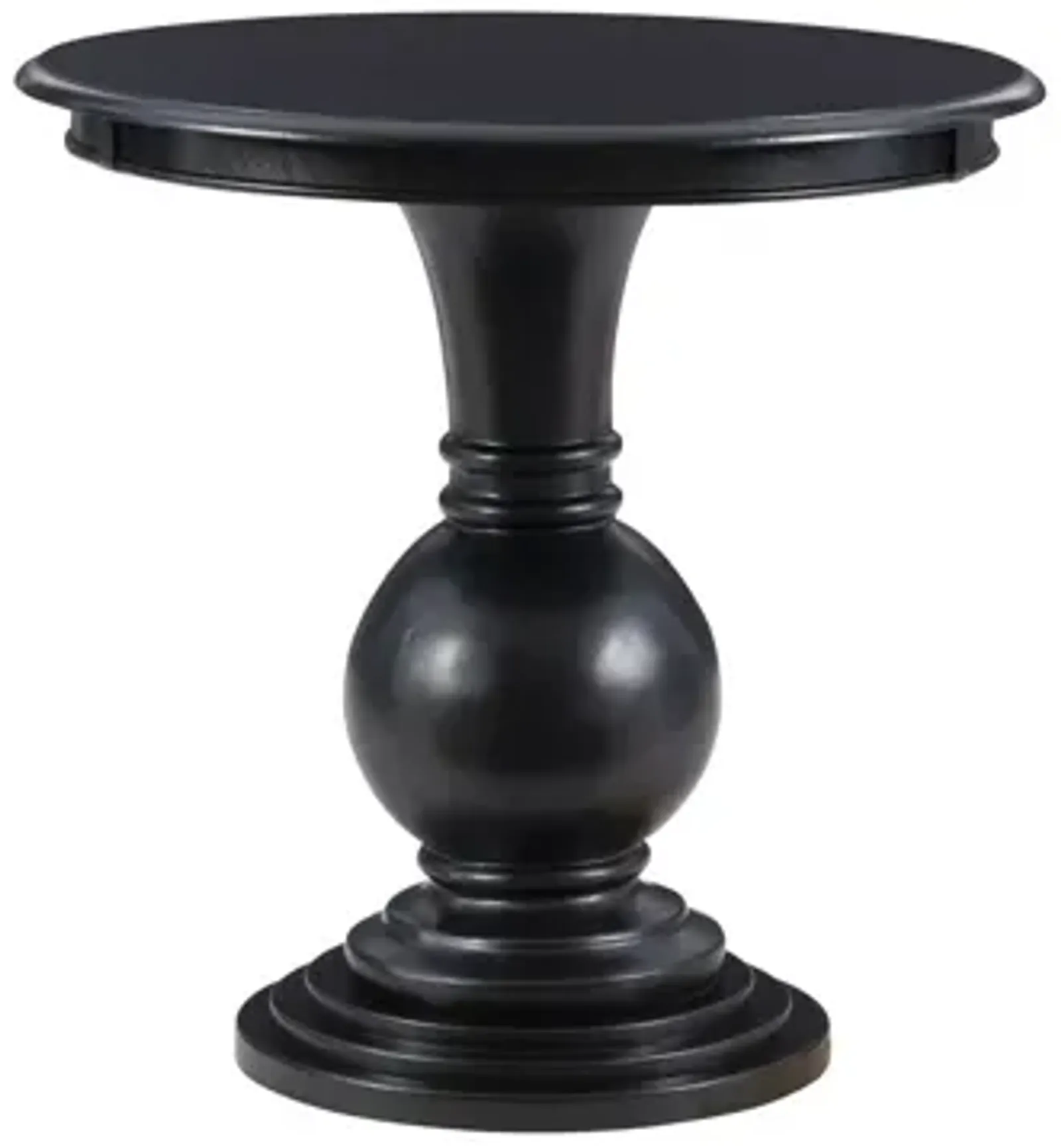 Amelia Black Accent Table Round